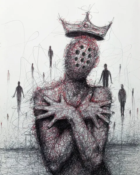 Some of my pen and ink drawings on paper.