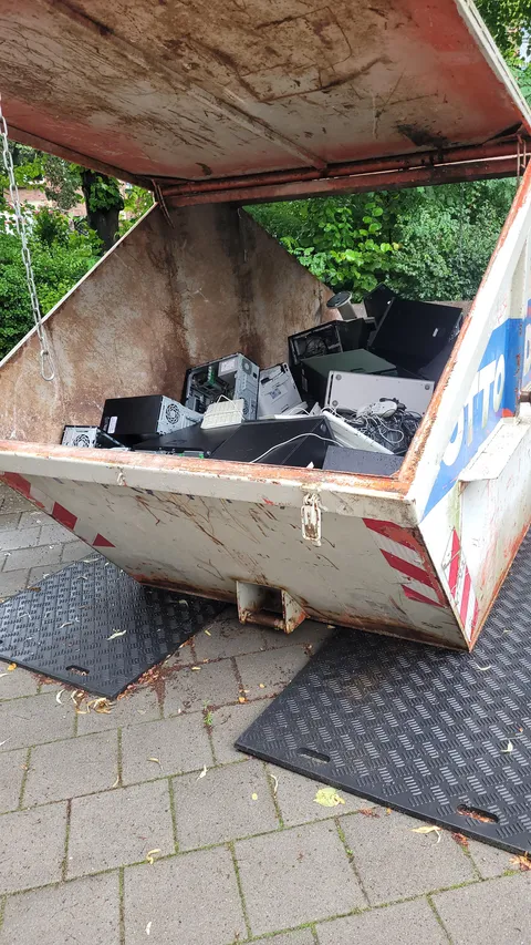 What do you think is my school doing with all the PCs inside?