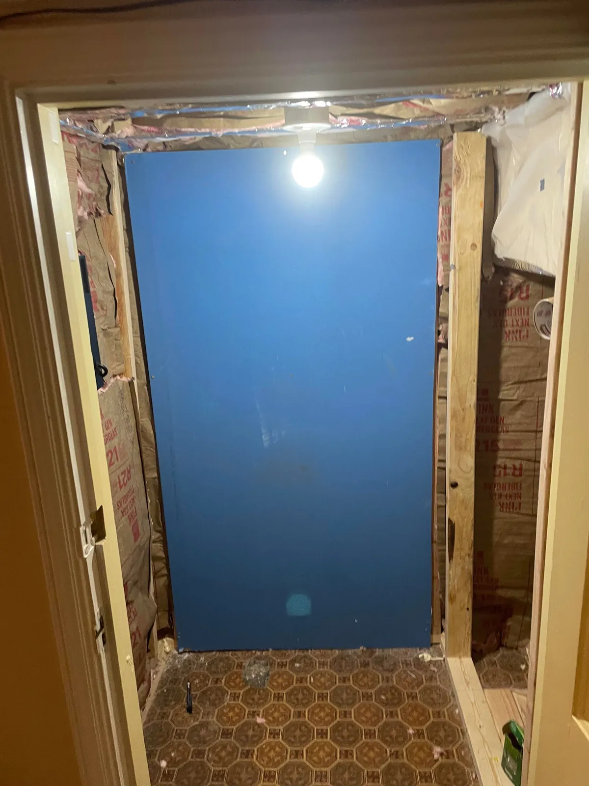 Built a wine closet under some stairs