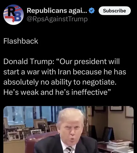 A good old Trump flashback: