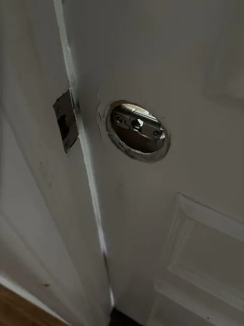 Help! Bathroom drawer opened and now I can’t open the door