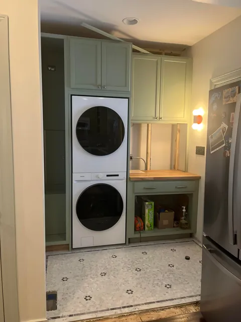 New laundry nook in our 150yr old house! After/Before and Full Process