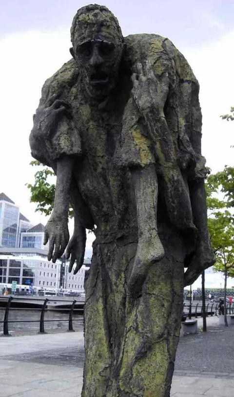 The Famine Memorial, Dublin, Ireland. 