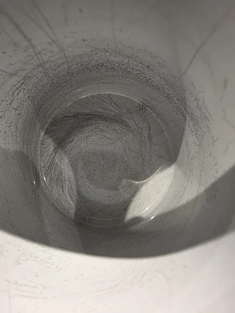 The pattern left in my dad's mug after 4 years of stirring.