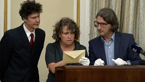 They ceremonialy opened a letter with "last words of the first Czechoslovakian president" and it turned out they were written three years before he died and no indication that we were ment to wait 88 years with opening.