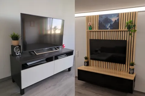 I made a TV-wall for my living-room
