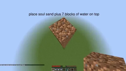 Possible way an ender pearl stasis chamber could be used on a tower for manhunt