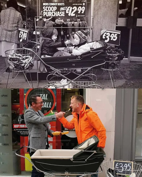 Photographer tracked down people he captured 40 years ago to recriate their photos