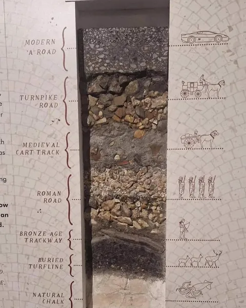 A slice of England's iconic A303 road shows how it changed over thousands of years.