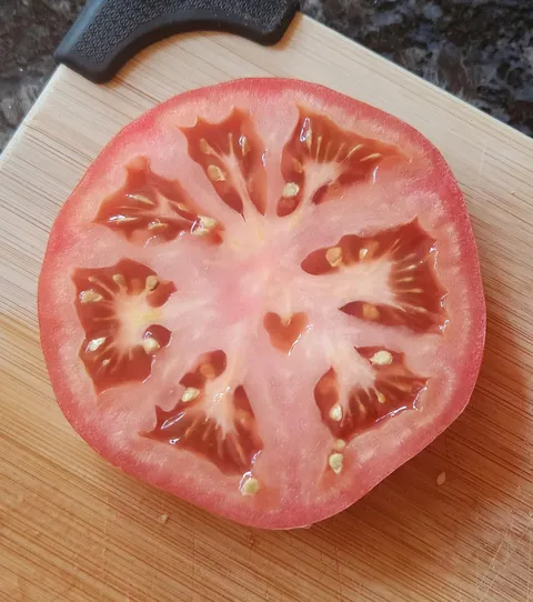 My tomato has a heart