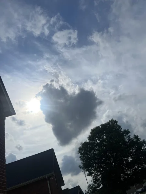 Heart shaped cloud on my morning walk