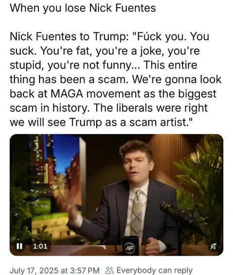 Will MAGA finally accept the king is naked?  It would be so comical if Donald's best friend Epstein takes down his empire