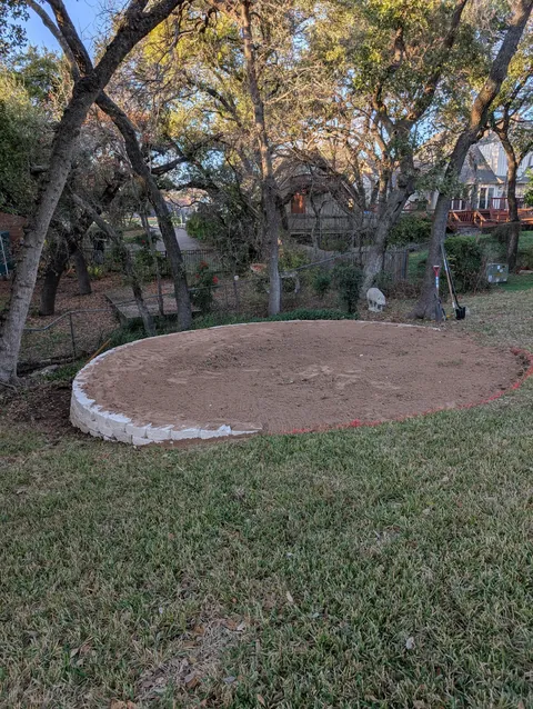 Bought a trampoline for the kids. Then remembered the hill ..