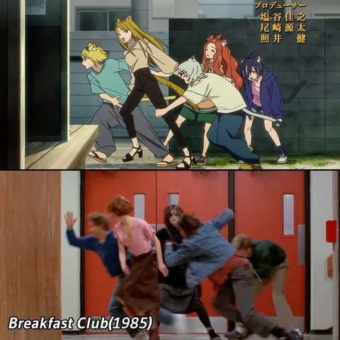 Some of the movie references used in the Chainsmoker Cat OP