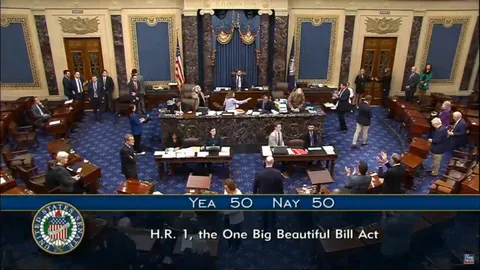 Vance passes amended BBB through senate with tiebreaking vote