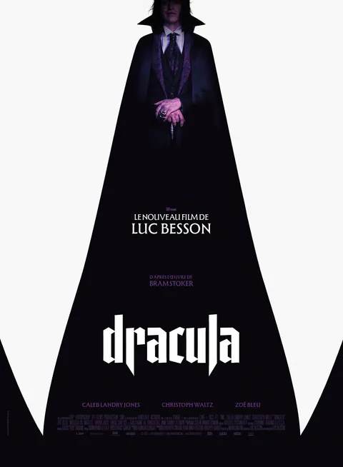 Official Poster for Luc Besson's 'Dracula' Starring Caleb Landry Jones, Christoph Waltz &amp; Zoë Bleu