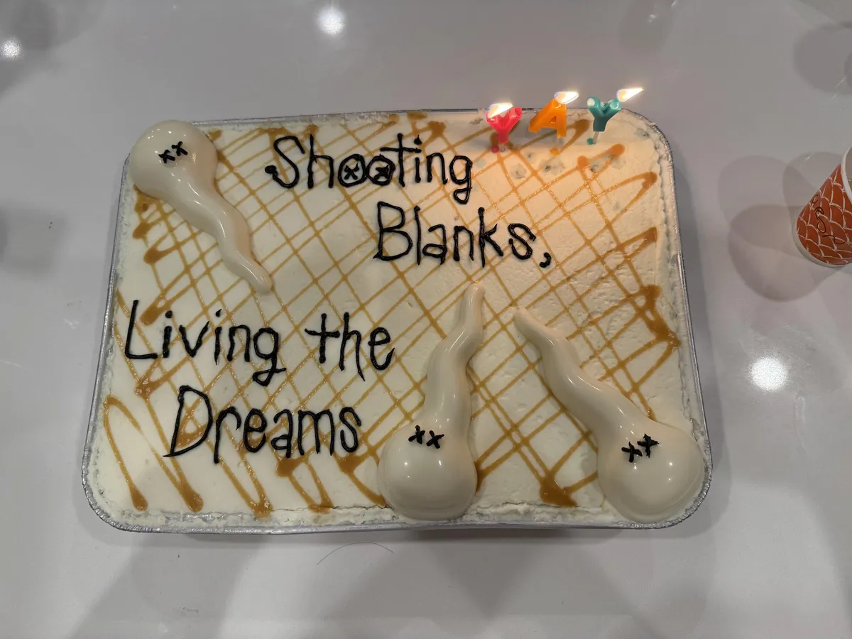 Wife got me a cake after getting a vasectomy