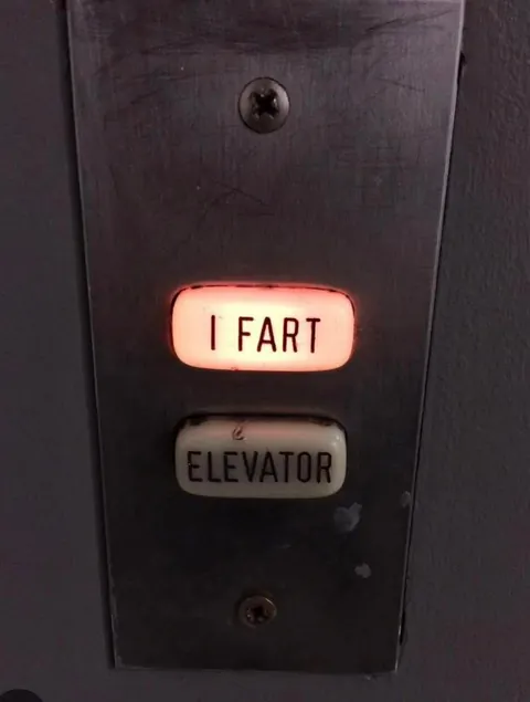 Danish elevators have a light that says "I fart", which translates to "in movement"