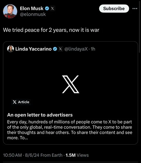 Elon spent $44 billion to let Nazis say the N-word on Twitter. Now he’s suing advertisers for not showing ads alongside it