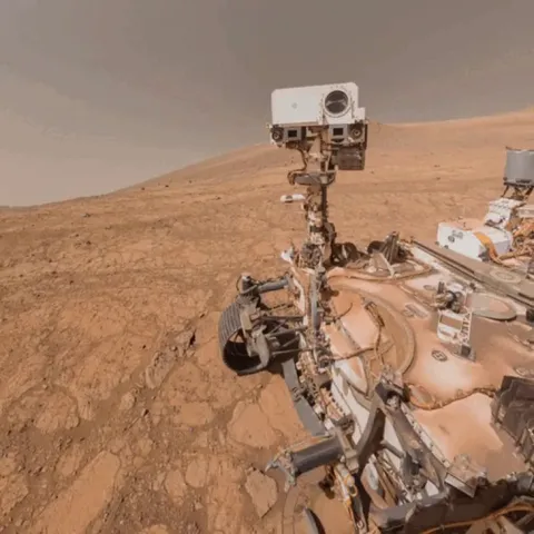Perseverance captured a new selfie to celebrate 1500 Sols on Mars. 360 panorama by Simeon Schmauß