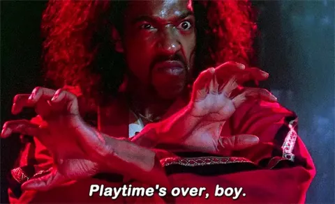 MRW my son and I are playing a friendly game of Street Fighter and my wife leaves the house.