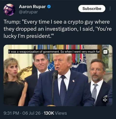 The "tough-on-crime" president, everyone