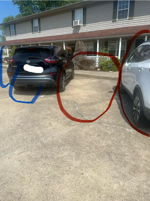 My neighbor taking my spot and nothing is being done. 