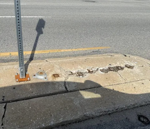 Many signposts fell here