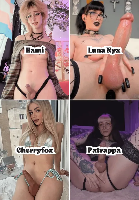 My personal GOATs for gooning… valid? 🏳️‍⚧️Trans babes🏳️‍⚧️