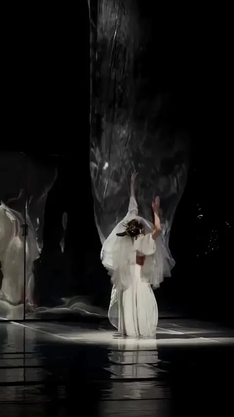 beautiful fabric falling like water