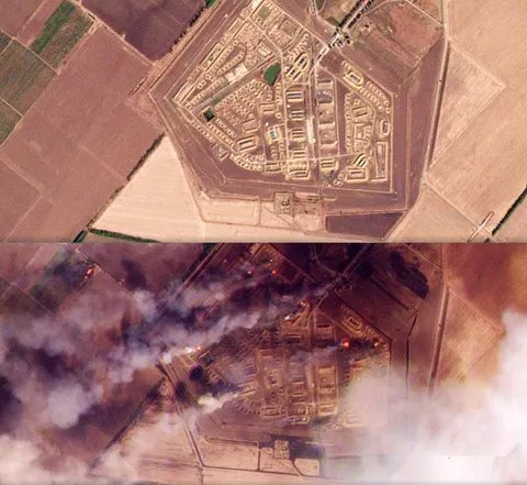 Satellite images shows Russian missile depot near Tikhoretsk has been completely destroyed
