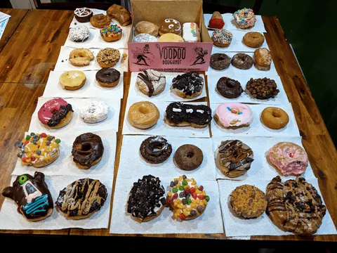 I bought nearly every variety they had at Voodoo Doughnuts last night! [OC]