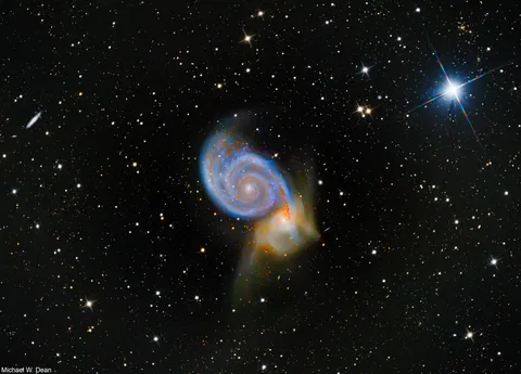  11 hours and 54 minutes I shot of M51. Whirlpool Galaxy