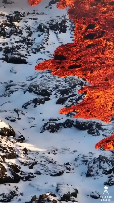 Lava vs. Snow - Eruption of the Svartsengi Volcanic System, Iceland