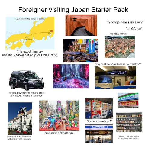 Foreigner visiting Japan Starter Pack