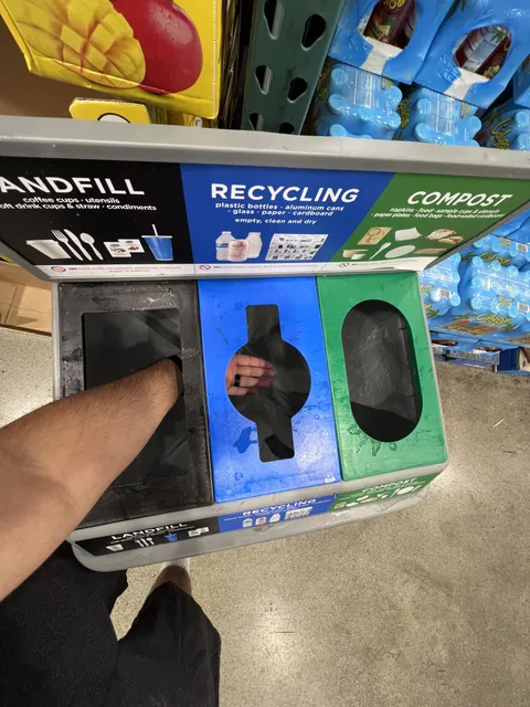Costco puts all trash in the same bag