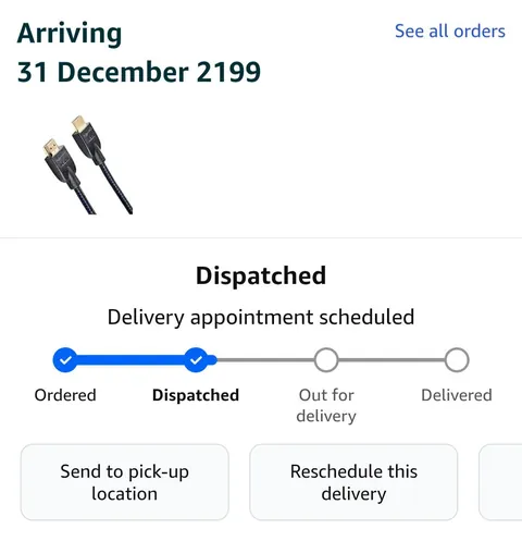 Is it possible to change the date so that it doesn't arrive on New year's eve?