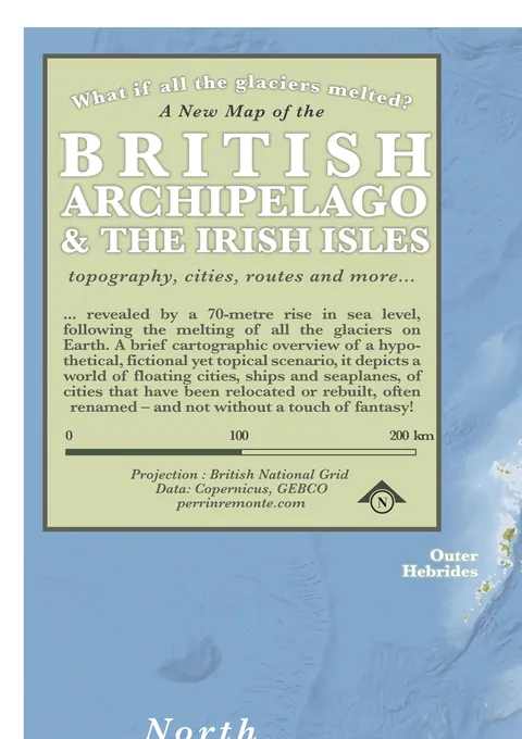 A map of the Unite... British Archipelago &amp; the Irish Isles if all the glaciers melted [OC]