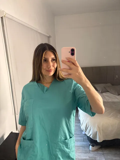 Not everyone knows that I have very big titties under my scrubs