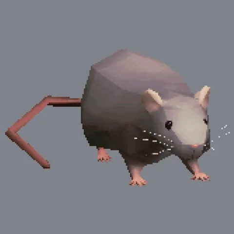 lowpoly rat i made