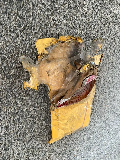 How my package arrived.