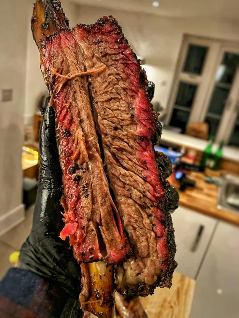 Smoked beef rib.