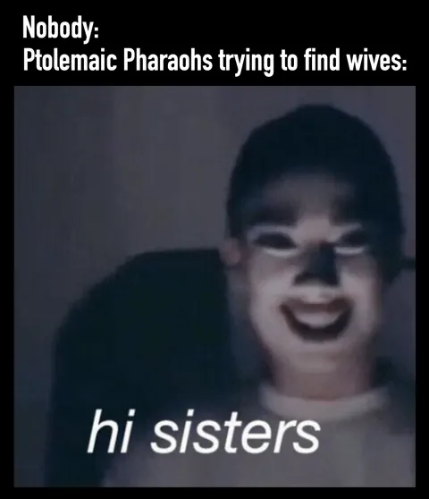 The Ptolemaic family tree is...horrifyingly inbred.