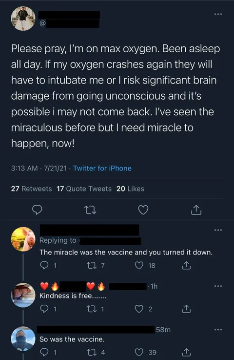 Who needs vaccines when you have miracles