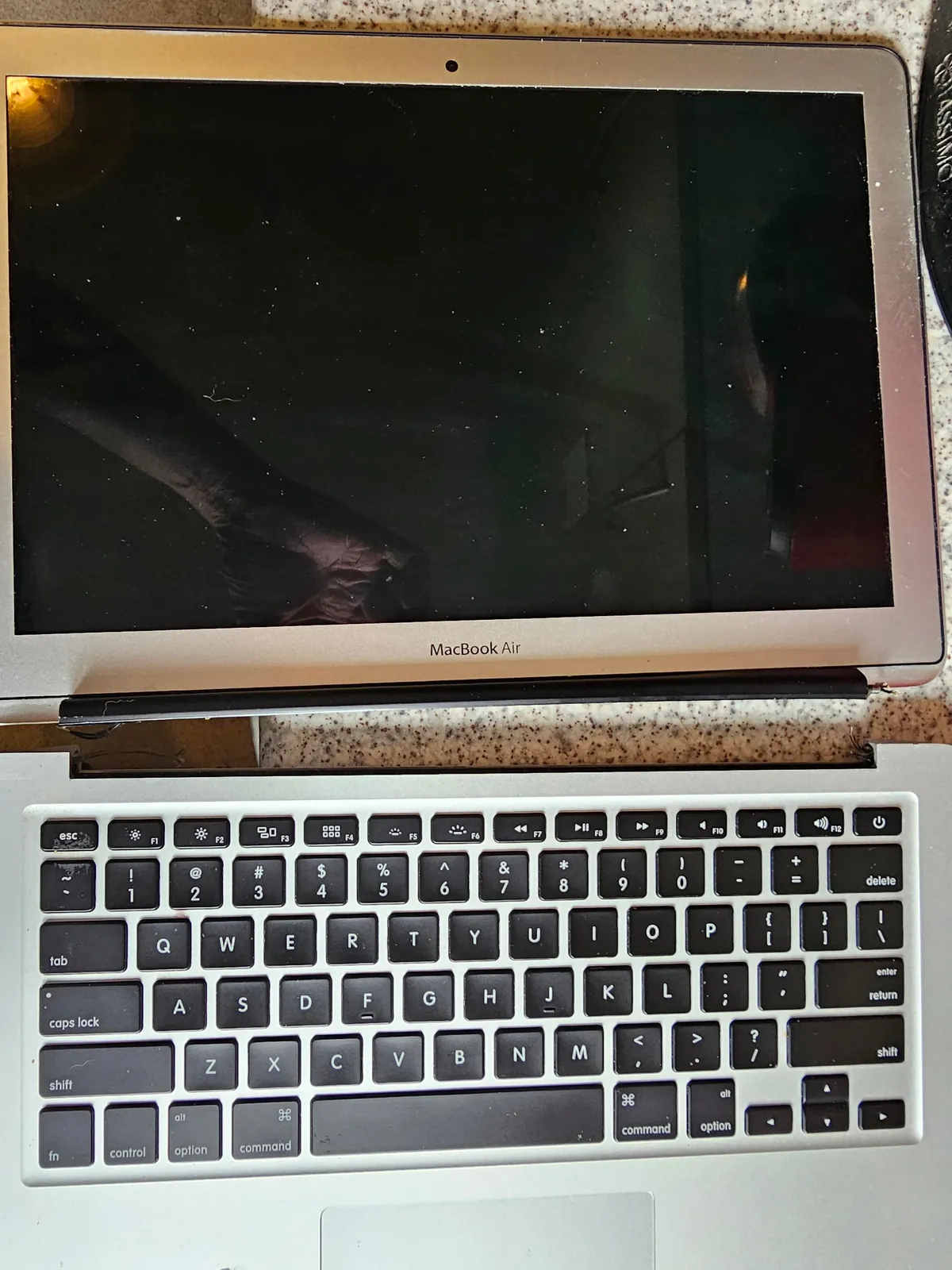 Customer states, "I dropped it, can you just put the screen back on?"