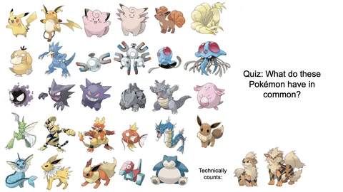 What do these Pokémon have in common?