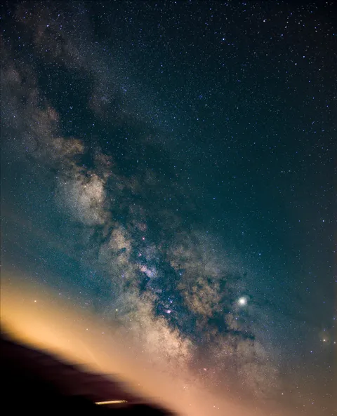 The Milky Way from the Alps