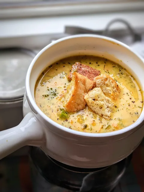 Broccoli cheddar soup [OC]