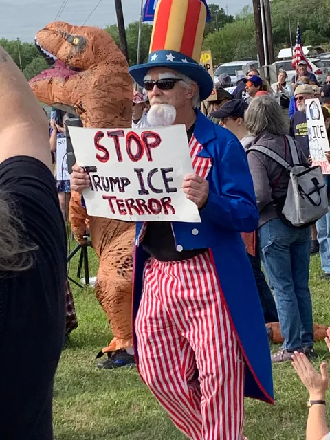 Some signs I saw at a No Kings protest today