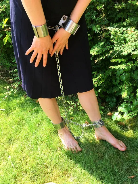 Shackled on my hands and feet - outside